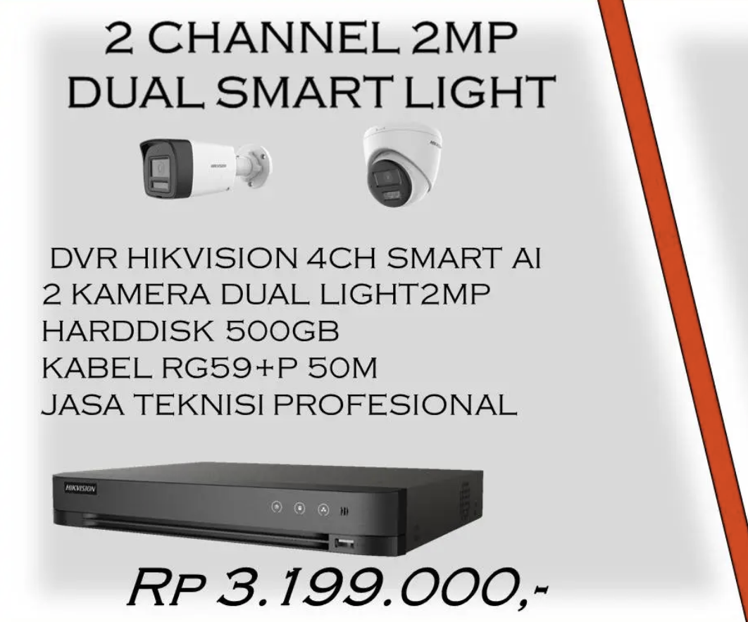 Hikvision 2 Channel 2 MP